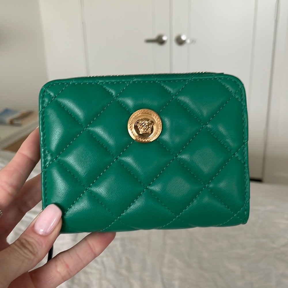 Versace Medusa Wallet in Green
